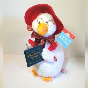 Singing Christmas Goose Plush Plays 6 Songs